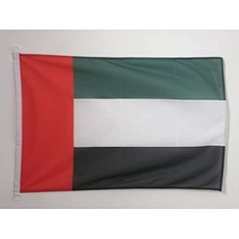 AZ FLAG United Arab Emirates Flag 2' x 3' for outdoor - Emirati flags 90 x 60 cm - Banner 2x3 ft Knitted Polyester with rings