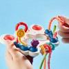 Baby Pull String Toys Silicone Travel Pull String Activity Sensory