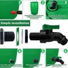 High Flow Rain Barrel Spigot Kit, 3/4" GHT Garden Hose