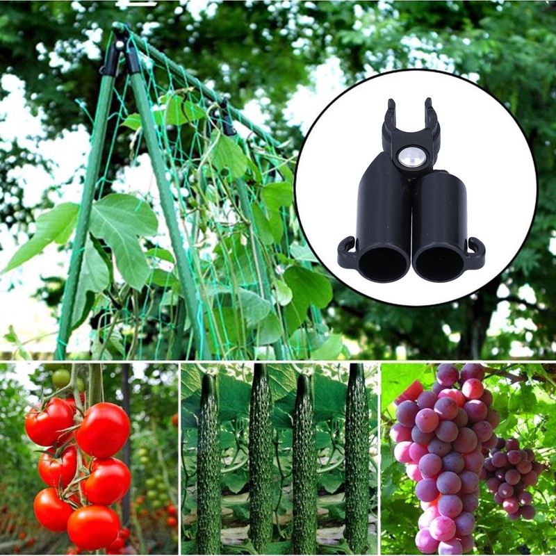 10PCS A-Type Connecting Joint Fixed Clip Plant Supports Fixing Stakes