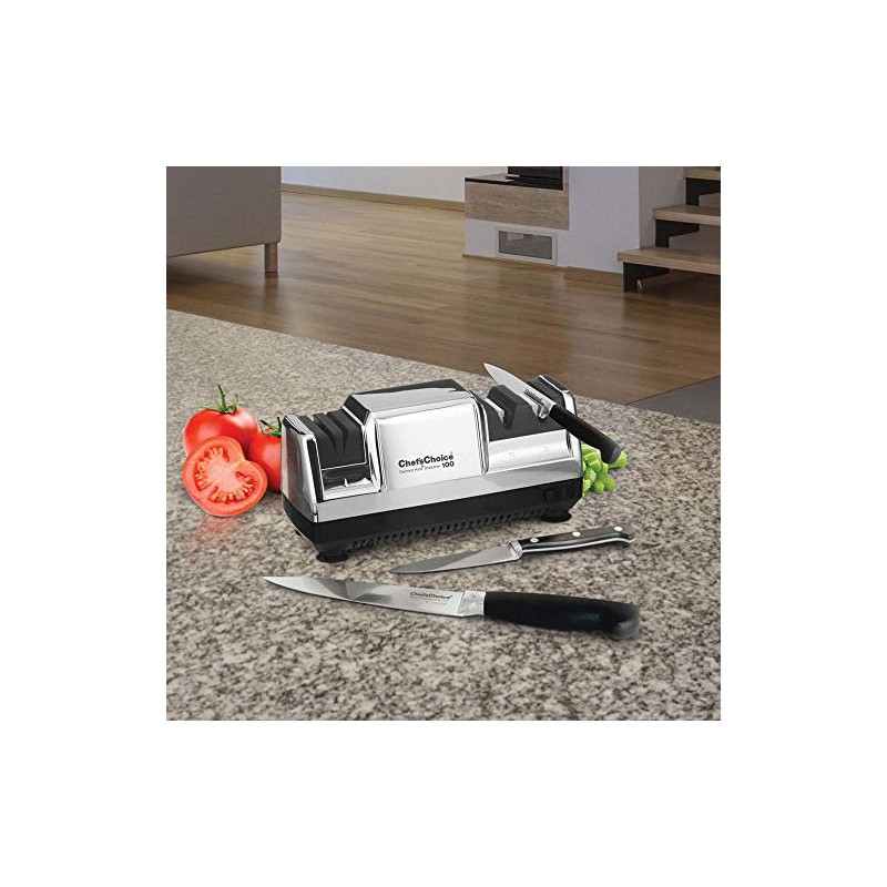 Hone Deluxe M100 Diamond Coated Stainless Steel Electric Knife Sharpener