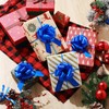48 Pcs Blue Christmas Pull Bows Bulk for Wrapping Gift