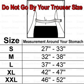 Breathable Back Support - Medical Grade - Lumbar Brace. Size: M = 32-38 inches