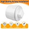 4" PVC Sewer Cleanout Adapter with Plug Pipe Fitting, PVC