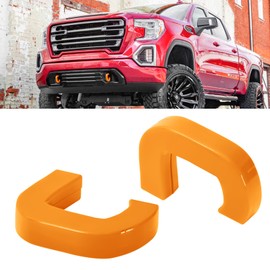 BESTZHEYU Tow Hooks Covers Fit for 2019 2020 2021 2022 2023 2024 GMC Sierra 1500 Orange
