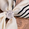 Jerler 10 Pcs 24MM Rhinestone Buttons Crystal Embellishments Sew on