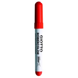 Giotto RoberColor – Blister 4 Whiteboard-Marker, Tinte auf Wasserbasis, Grundfarben sortiert Breite Spitze