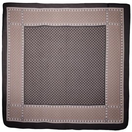 Wuliim 27" Silk Like Square Scarf - Black, Satin Head Scarf Medium Square Scarf Neckerchief Asthetic Bandanas