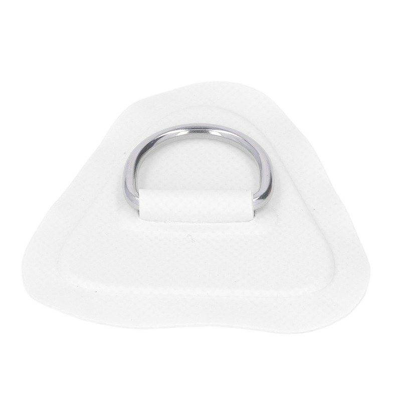 6Pcs PVC D Ring Patch Elastic Rope Set Stainless Steel