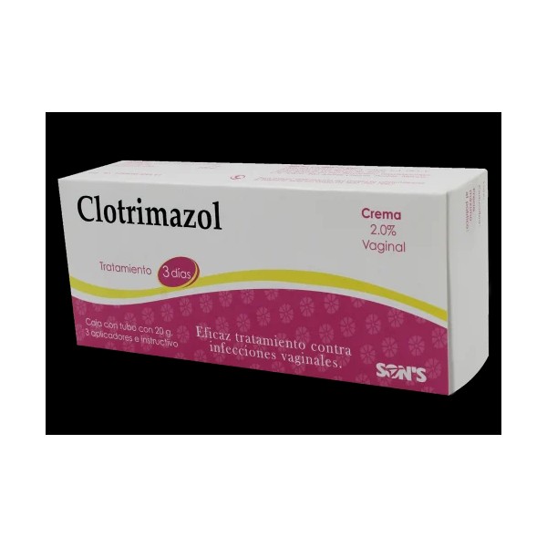 Clotrimazol 2% Con 20 G De Crema Vaginal