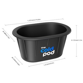 The Cold Pod Block Ice Mold for Ice Bath, 2-Pack Extra Large Ice Block Mold Reinforced with Stainless Steel for Cold Plunge, 7 Lbs Silicon Rubber Ice Cube Mold