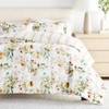 LINENS & HUTCH Bedding Bundle, Patterned Microfiber Comforter Set and