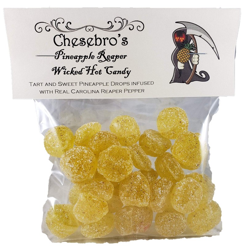 Pineapple Reaper Spicy Hot Kettle-Cooked Hard Candy Drops