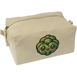 'Cute Kawaii Brussels Sprout' Canvas Wash Bag/Makeup Case (CS00039465)