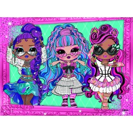 Buffalo Games - LOL Surprise! - Three Queens - 100 Piece Jigsaw Puzzle for Families Challenging Puzzle Perfect for Family Time - 100 Piece Finished Size is 15.00 x 11.00