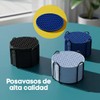 12PCS Posavasos para Mesa con Soporte Portavasos de Silicona Antideslizantes