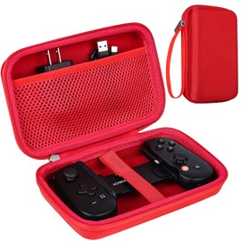 khanka Mobile Gaming Controller Carrying Case Compatible with Backbone One iOS Mobile Gaming Gamepad/Controller, Case only (Red)