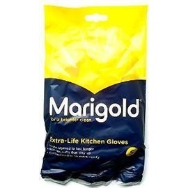 MARIGOLD Extra-Life Kitchen Gloves Small, Yellow, S (Pack of 6)