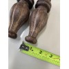 2 - Wood Finials Post cap Bed Furniture Stair Decor