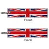 JAVD United Kingdom Flag Keychain Tag with Key Ring (3