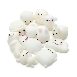 Mr. Pen Squishy Toys for Kids, 12 Pack, Animal, White, 3+ Years
