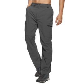 keihTrail Work Pants for Men Waterproof Lightweight Quick Dry Travel Fishing Camping Men Hiking Cargo Pants Outdoor 6 Pockets Dark Grey