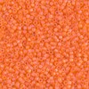 11/0 Cylinder Seed Beads - Matte Tr Orange AB - DB0855 5 Grams