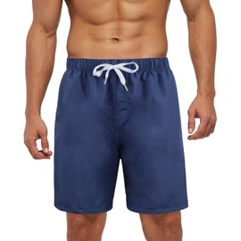 meioro Men's Swimming Trunks with Pockets, Quick-Drying Swimming Shorts, Fit Summer, Leisure, Elastic Waistband, Swimming Trunks, Adjustable Drawstring, Board Shorts for Men, Breathable Sports