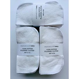 Cloth Baby Wipes. Set of 3 Dozen Wipes. Reusable Cloth Wipes. Baby Shower Gifts Ideas. Eco Friendly. Reusable Cloth Napkin. Reusable Dryer Sheets. White (36 cloths)