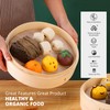 KITCHENCRUST Bamboo Steamer Basket for Chinese Asian Cuisine - 2
