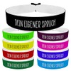 Dein eigener Spruch Stoffarmband - Anpassbare Stoffarmb√§nder - personalisierte Armb√§nder