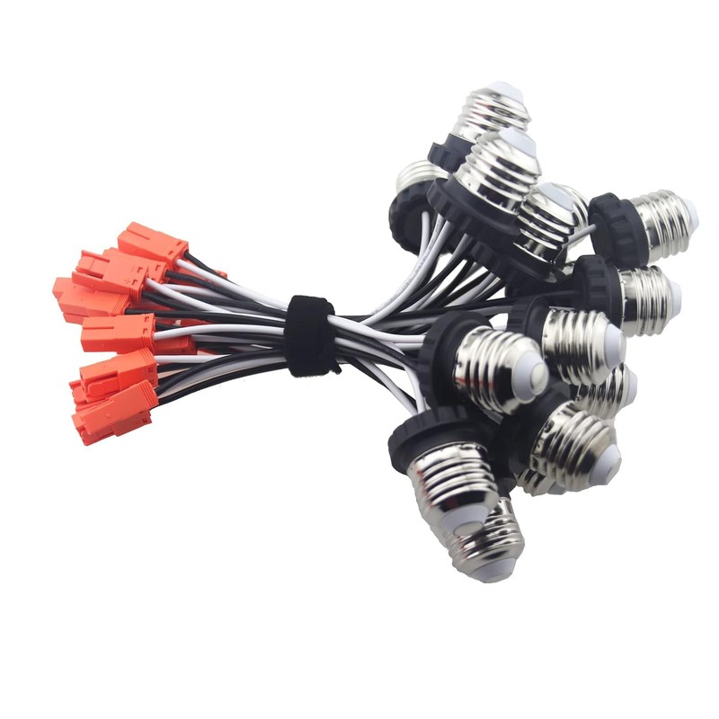 Rextin E26 Socket Adapter Medium Edison Base Male Screw in