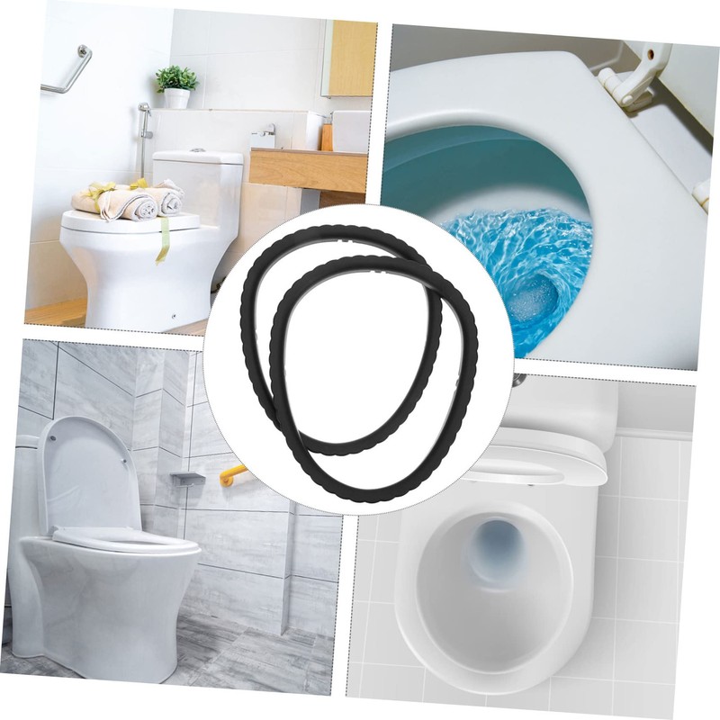 Operitacx 2Pcs Toilet Stool Liners Fixing Ring Durable Accessories for