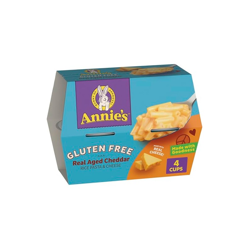 Annie's Gluten Free Macaroni and Cheese, Microwavable Rice Pasta and