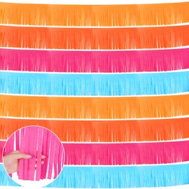12 Pcs Mexican Fringe Garland Mexican Party Pastel Garland Mexican Party Decorations Cinco De Mayo Party Decorations for Mexican Theme Party Fiesta Party Cinco De Mayo Party