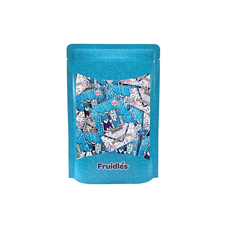 Fruidles Sugar Free Gum Mini Chicles Peppermint Flavor 3000 Pieces