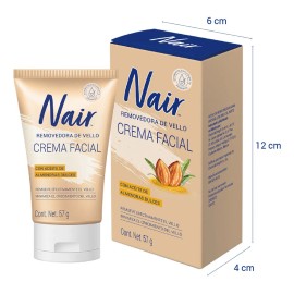Crema Facial Removedora De Vello, 57g Nair