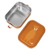 Trixie Lunch Box Stainless Steel Mr Fox Orange Large