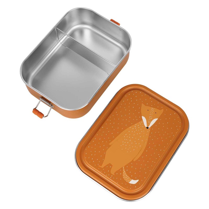 Trixie Lunch Box Stainless Steel Mr Fox Orange Large