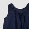 JAJU/자주 Women's Soft Seersucker Sleeveless Pajama Shirt_Navy