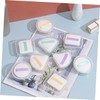 VICASKY 10pcs Makeup Sponge Holder Travel Case Transparent Powder Puff