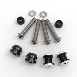 Lexoro Quick Release Detachable Sissy Bar Luggage Rack Docking Hardware Kit, Fits 2015-2020 Harley Street XG500 & XG750 (Black)