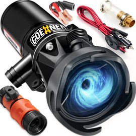 12V RV Portable Macerator Pump for Sewage, 12GPM Suction 3.2 feet Lift 10 feet, Complete RV Macerator Pump Kit for Right Out of Box