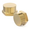GASHER 3/4"NPT Brass Pipe Cap, NPT Female Thread Socket Pipe