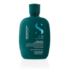 Alfaparf Milano Semi Di Lino Champú reparador de reconstrucción para cabello dañado – Sulfato, SLS, parabenos y parafina – Seguro en cabello tratado con color – Calidad de salón profesional, 249 ml