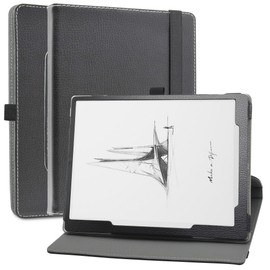 MAMA MOUTH Compatible with BOOX Go 10.3 Case,360 Degree Rotating With Premium PU Leather Sleeve Cover Case for BOOX Tablet Go 10.3 Inch Tablet,Black
