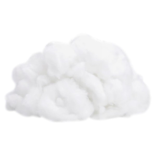 ccHuDE 100g Polyester Fiber Fill Stuffed Animals Filing White Fluffy