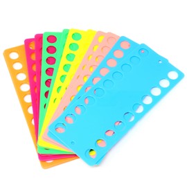 Honbay 12PCS Plastic Embroidery Floss Organizer Cross Stitch Thread Holder Storage Tool Needlework Project Card - 6 Colors