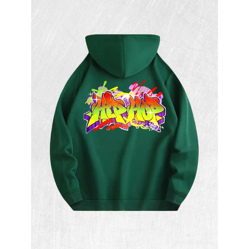 Hip - Hop Graffiti Hoodie 100% Cotton US Warehouse 7
