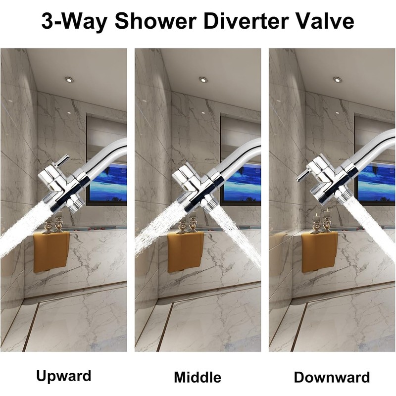 PHOEWON Diverter Valve Shower 3 Way Diverter Valve Shower G